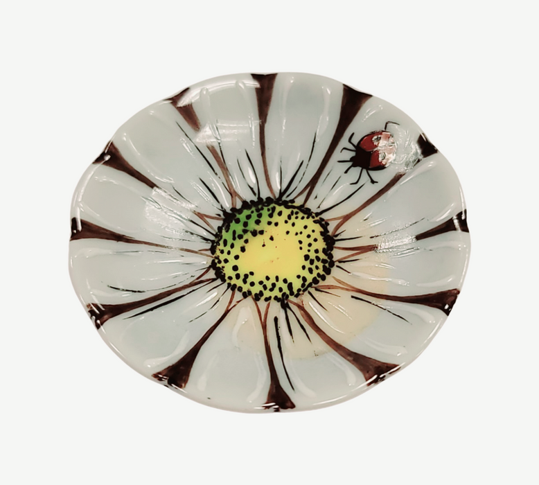 Daisy Flower Limoges Box for Collectors Porcelain Limoges Flowers French Trinket Box