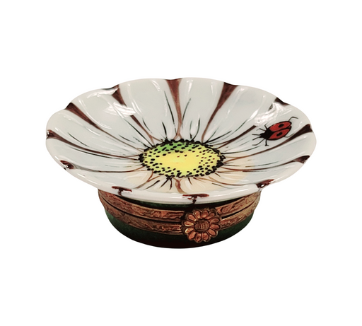 Daisy Flower Limoges Box for Collectors Porcelain Limoges Flowers French Trinket Box