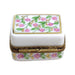 Floral Limoges Box for Elegant Gifting Porcelain Limoges square French Trinket Box