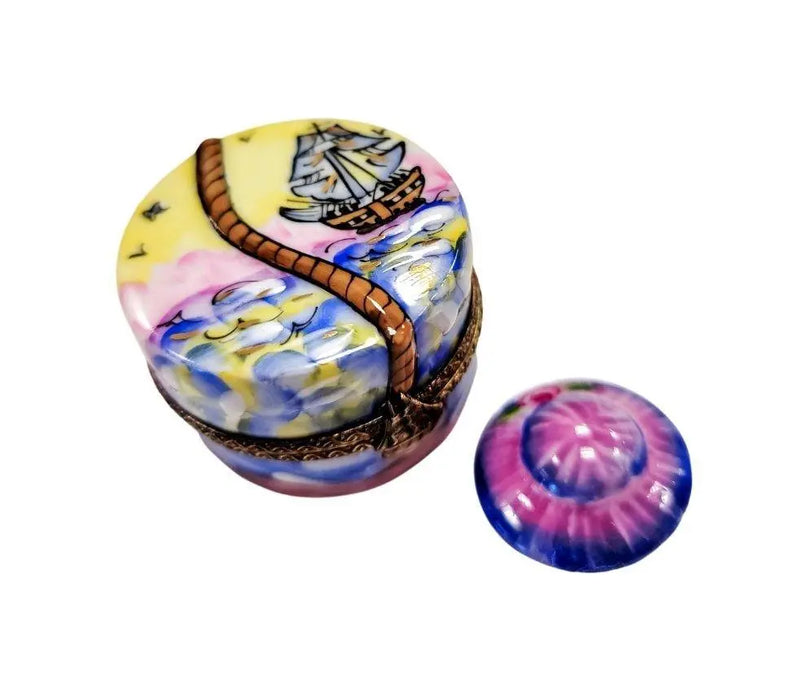 Designer Hat Box for Collectors Porcelain Limoges hats fashion LIMOGES BoXES French Trinket Box