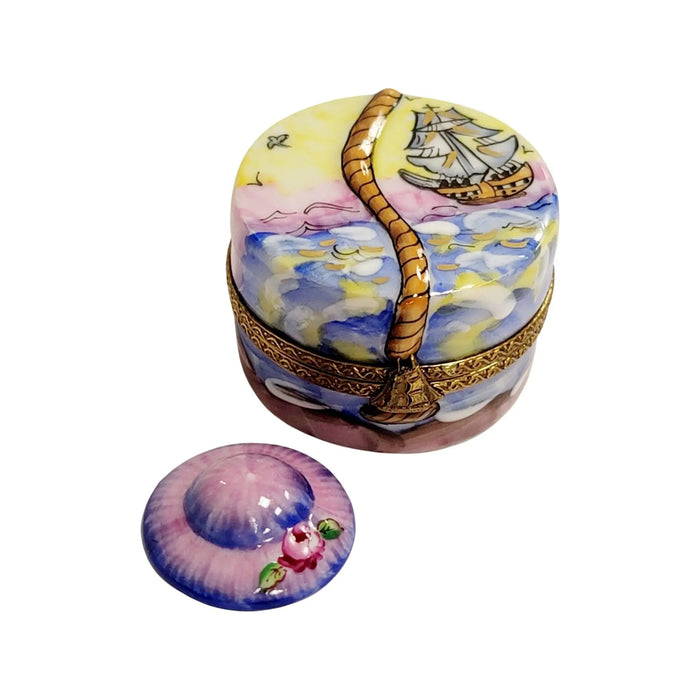 Designer Hat Box for Collectors Porcelain Limoges hats fashion LIMOGES BoXES French Trinket Box