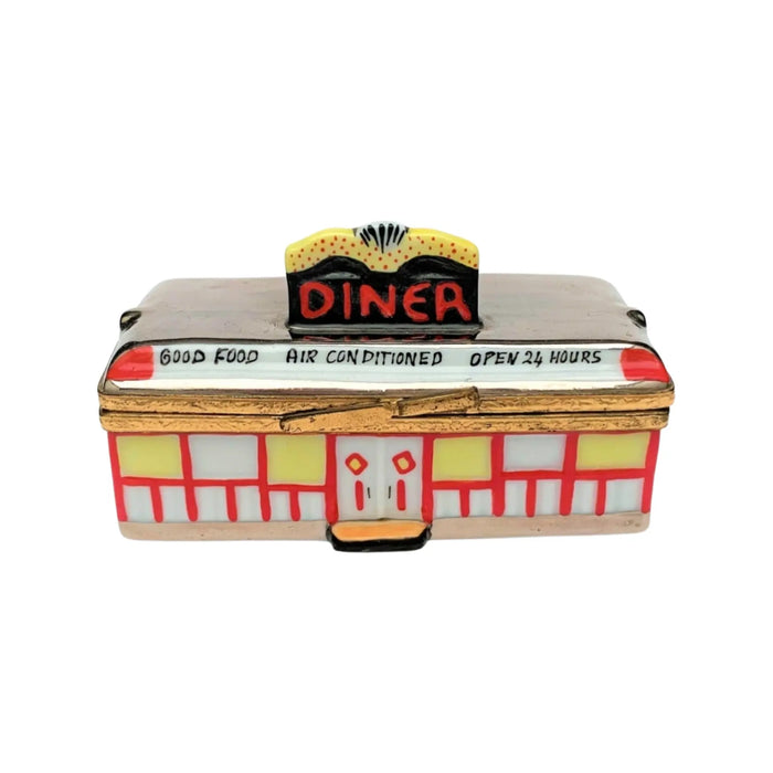 Diner Limoges Box for Culinary Enthusiasts Porcelain Limoges Professional Food French Trinket Box