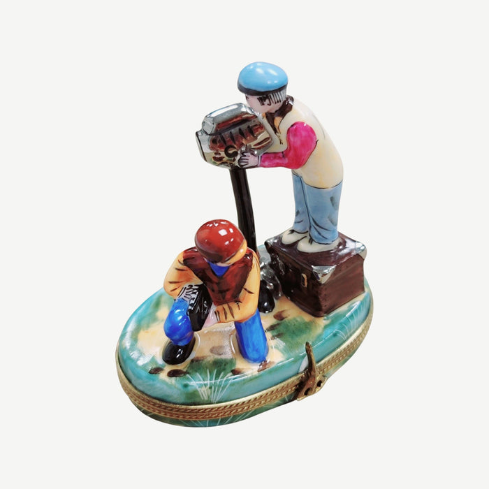 Director's Film Camera Limoges Box for Film Lovers Porcelain Limoges art fine professional French Trinket Box