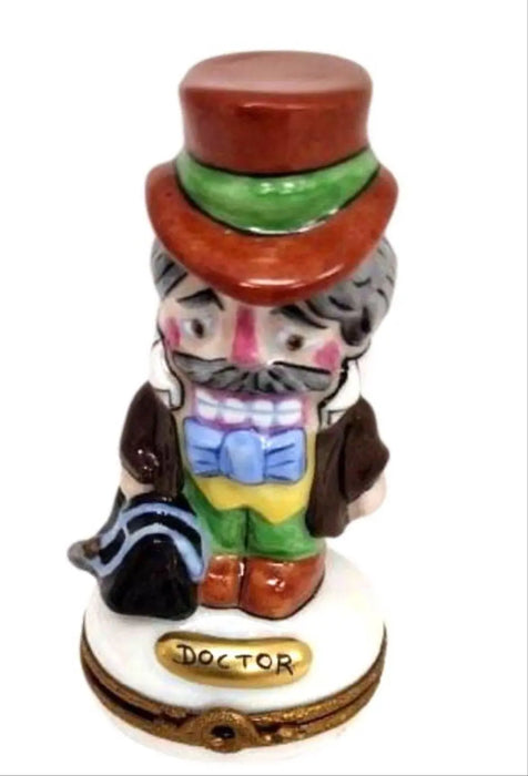 Doctor Limoges Box Figurine for Collectors Porcelain Limoges figurine professional nutcracker French Trinket Box