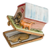 Dog House Limoges Box for Dog Lovers Porcelain Limoges Dog French Trinket Box