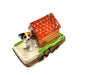Dog in Doghouse Limoges Box for Collectors Porcelain Limoges dog French Trinket Box