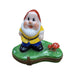 Enchanting Gnome Figurine for Collectors Porcelain Limoges Fairy Tale myth French Trinket Box