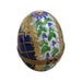 Egg Cobalt Blue Gold Lattice-traditional egg LIMOGES BOXES-CH1R156