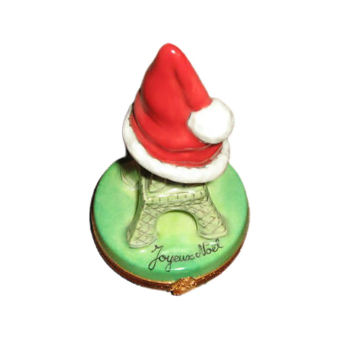 Eiffel Tower Christmas Box for Holiday Decor Porcelain Limoges Eiffel Tower France French Trinket Box