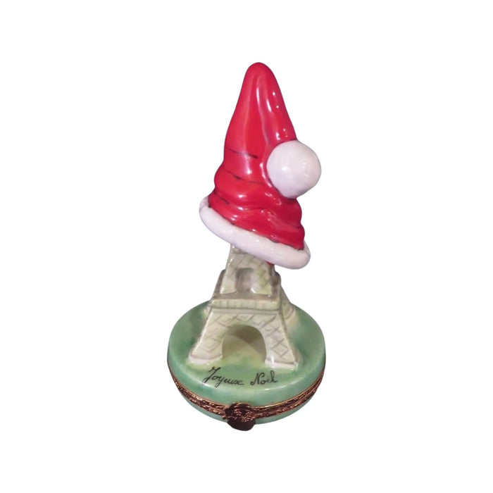 Eiffel Tower Christmas Box for Holiday Decor Porcelain Limoges Eiffel Tower France French Trinket Box