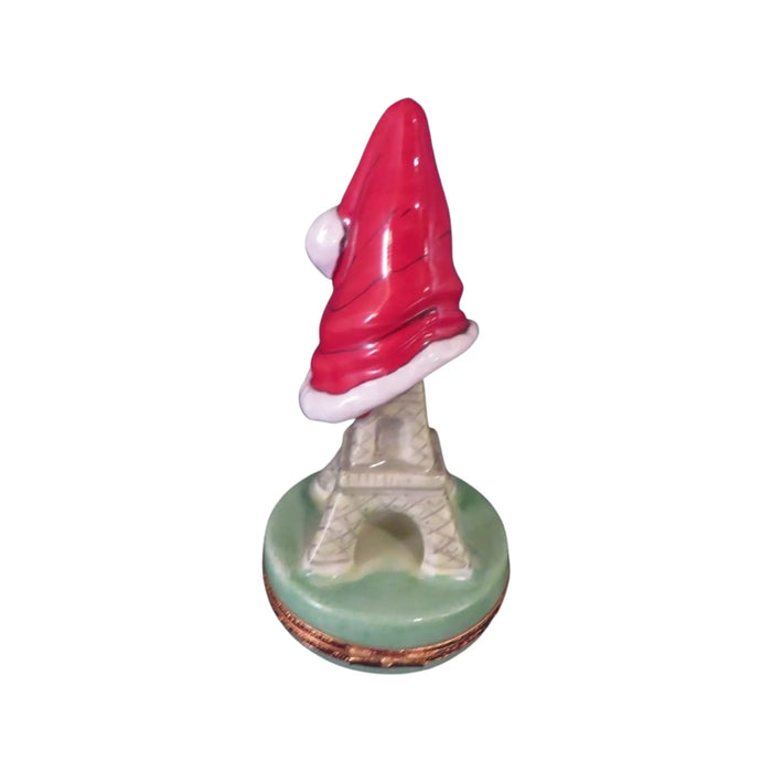 Eiffel Tower Christmas Box for Holiday Decor Porcelain Limoges Eiffel Tower France French Trinket Box