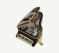 Elegant Black Grand Piano for Music Lovers Porcelain Limoges music Rochard Limoges Box French Trinket Box
