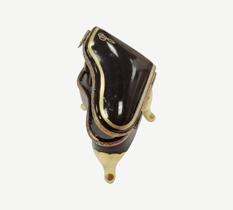 Elegant Black Grand Piano for Music Lovers Porcelain Limoges music Rochard Limoges Box French Trinket Box