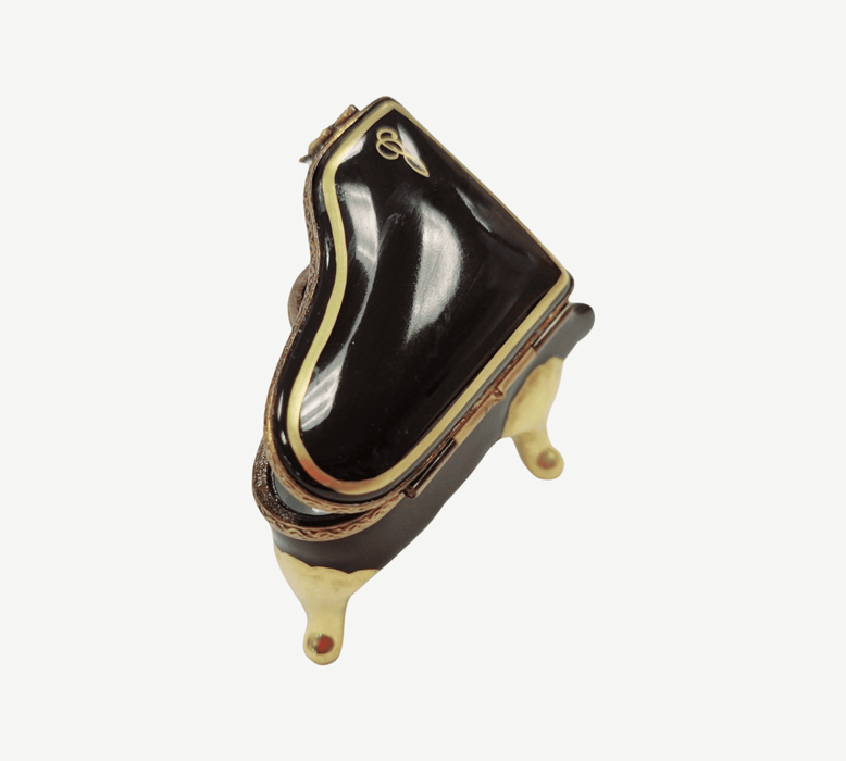 Elegant Black Grand Piano for Music Lovers Porcelain Limoges music Rochard Limoges Box French Trinket Box