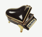 Elegant Black Grand Piano for Music Lovers Porcelain Limoges music Rochard Limoges Box French Trinket Box