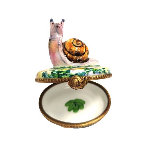 Elegant Escargot Box for Home Decor Porcelain Limoges fish ocean beach LIMOGES BOXES French Trinket Box