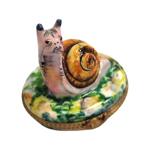 Elegant Escargot Box for Home Decor Porcelain Limoges fish ocean beach LIMOGES BOXES French Trinket Box