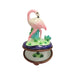 Elegant Flamingo Limoges Box for Collectors Porcelain Limoges wild birds French Trinket Box