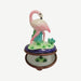 Elegant Flamingo Limoges Box for Collectors Porcelain Limoges wild birds French Trinket Box