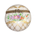 Elegant Floral Limoges Box for Collectors Porcelain Limoges round French Trinket Box
