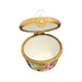 Elegant Floral Limoges Box for Sophisticated Collectors Porcelain Limoges round French Trinket Box
