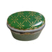 Elegant Green Floral Limoges Box for Home Decor Porcelain Limoges shaped French Trinket Box