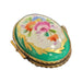 Elegant Green Limoges Box for Luxury Collectors Porcelain Limoges shaped French Trinket Box