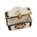 Handcrafted Limoges Chest Box for Home Decor Porcelain Limoges square French Trinket Box