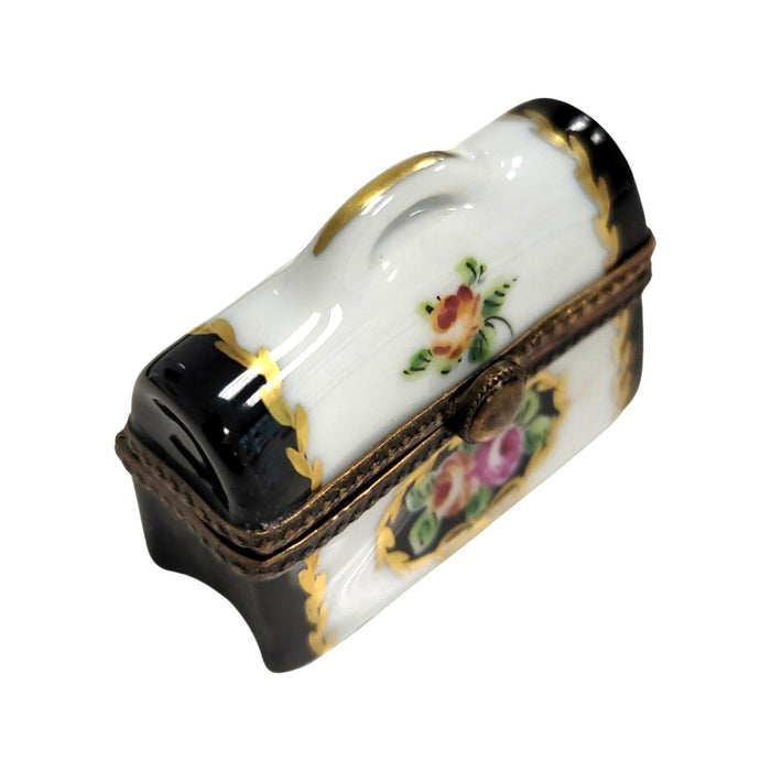 Handcrafted Limoges Chest Box for Home Decor Porcelain Limoges square French Trinket Box