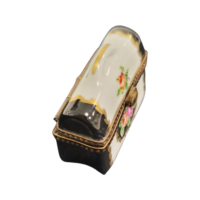 Handcrafted Limoges Chest Box for Home Decor Porcelain Limoges square French Trinket Box