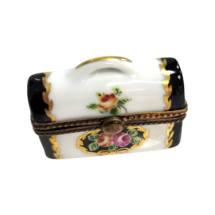Handcrafted Limoges Chest Box for Home Decor Porcelain Limoges square French Trinket Box