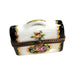 Handcrafted Limoges Chest Box for Home Decor Porcelain Limoges square French Trinket Box