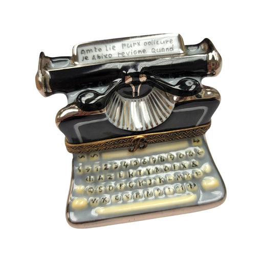 Elegant Typewriter Gift for Collectors Porcelain Limoges professional French Trinket Box