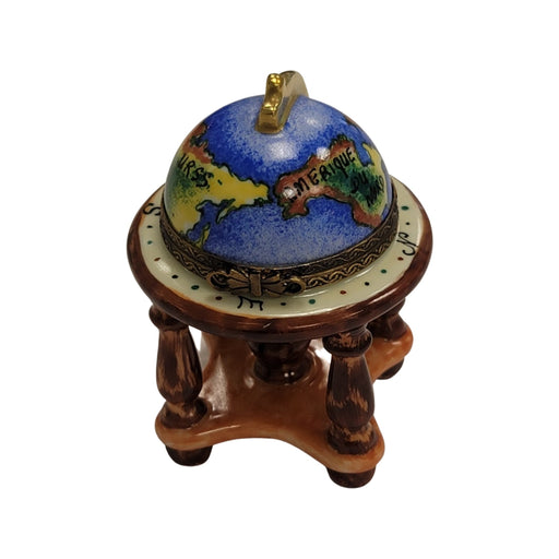 Elegant Limoges Globe for Home Decor Porcelain Limoges LIMOGES BOXES travel French Trinket Box