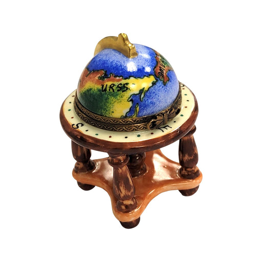 Elegant Limoges Globe for Home Decor Porcelain Limoges LIMOGES BOXES travel French Trinket Box