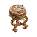 Elegant Limoges Table Stool for Home Decor Porcelain Limoges furniture French Trinket Box