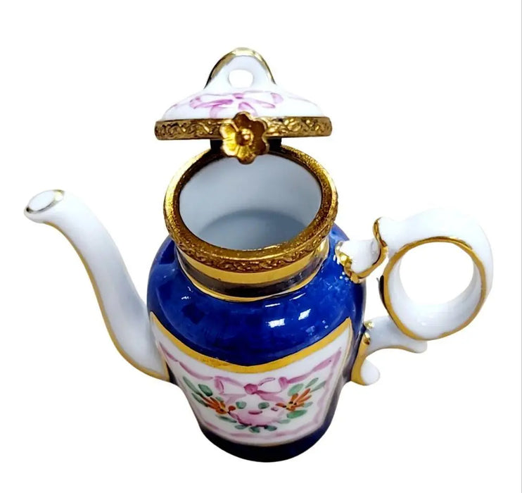 Elegant Limoges Teapot for Discerning Collectors Porcelain Limoges China French Trinket Box
