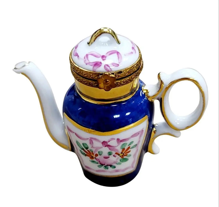 Elegant Limoges Teapot for Discerning Collectors Porcelain Limoges China French Trinket Box