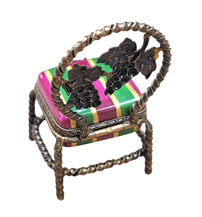 Limoges Vanity Chair Delight Porcelain Limoges furniture French Trinket Box