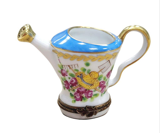 Elegant Watering Can Box for Garden Lovers Porcelain Limoges Garden French Trinket Box