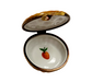 Elegant Orange Tart Box for Dessert Lovers Porcelain Limoges fruit dessert French Trinket Box