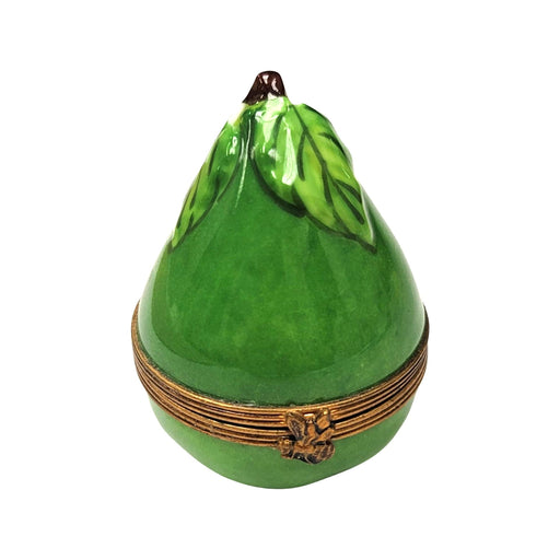 Elegant Pear Limoges Box for Collectors Porcelain Limoges fruit French Trinket Box