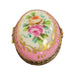 Elegant Pink Keepsake Box for Gifts Porcelain Limoges round French Trinket Box