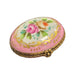 Elegant Pink Keepsake Box for Gifts Porcelain Limoges round French Trinket Box