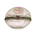 Elegant Pink Pill Box for Stylish Women Porcelain Limoges round French Trinket Box