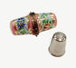 Elegant Pink Thimble Holder for Sewing Enthusiasts Porcelain Limoges Home French Trinket Box