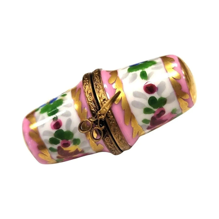 Pink Thimble Holder Limoges box painted by hand in Limoges, France, a gift to treasure