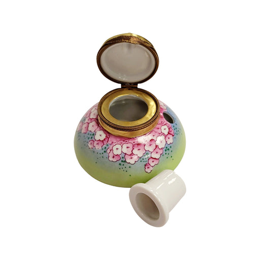 Elegant Ink Well for Writers Porcelain Limoges professional French Trinket Box