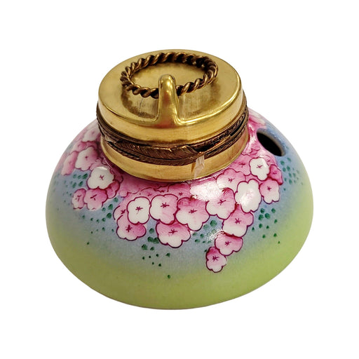 Elegant Ink Well for Writers Porcelain Limoges professional French Trinket Box