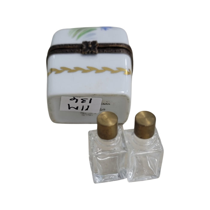 Elegant Perfume Box for Collectors Porcelain Limoges Perfume French Trinket Box